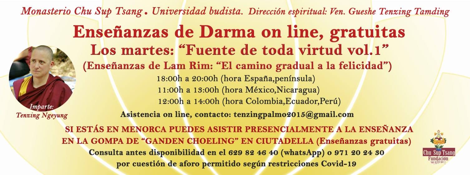 Enseñanzas Budismo On Line, Todas Las Semanas A Cargo De Las Monjas Residentes Del Monasterio Chu Sup Tsang (Galicia, España)